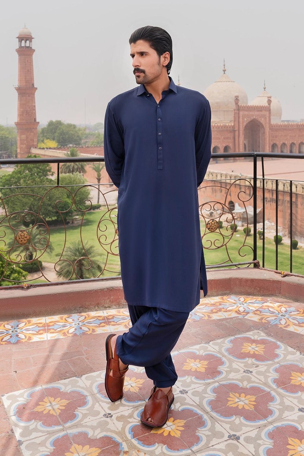 Graceful Navy Blue Shalwar Kameez – Traditional, Comfortable, and Perfect for Every Occasion