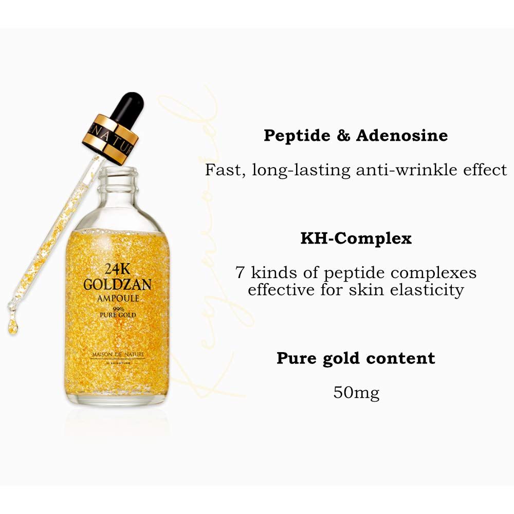 24K Goldzan Facial Serum Ampoule Pure Gold