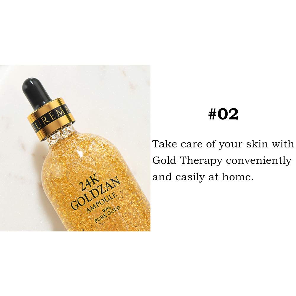 24K Goldzan Facial Serum Ampoule Pure Gold
