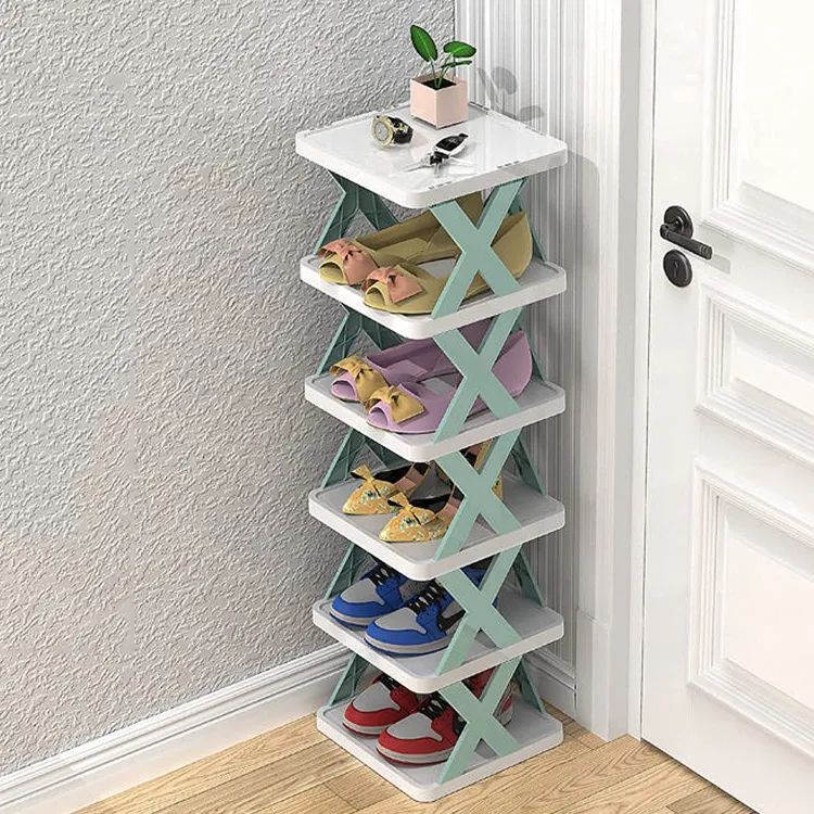 6 Layer X Shap Stackable Shoe Rack