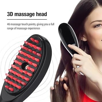 Steam Hair Comb 3D Massager for Head Ultrasonic Vibration